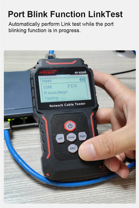 NOYAFA tester καλωδίων δικτύου NF-8209S για RJ45 PoE