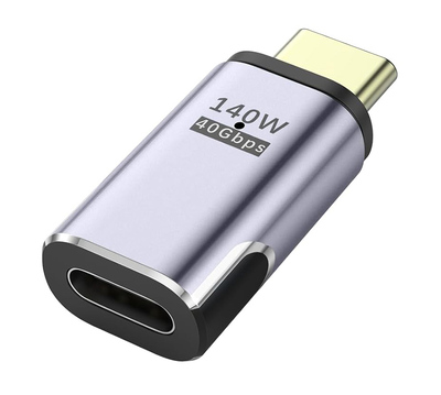 POWERTECH αντάπτορας USB-C PTH-106, μαγνητικός, 140W, 40Gbps, γκρι