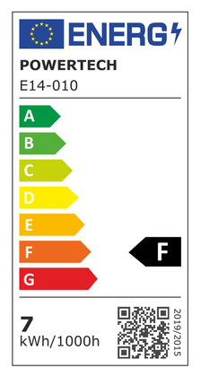 POWERTECH LED λάμπα mini globe E14-010, 7W, 4000K, E14, 600lm