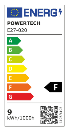 POWERTECH LED λάμπα E27-020, 9W, 4000K, E27, 820lm