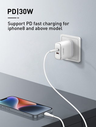 LDNIO καλώδιο Lightning σε USB-C LC611I, 30W PD, 1m, πράσινο