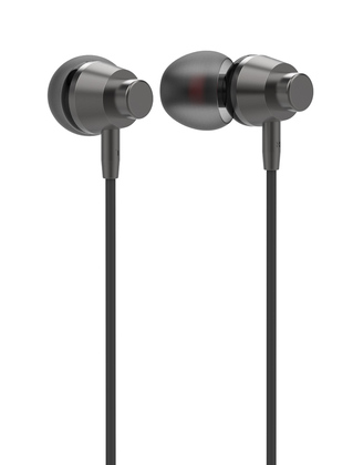 LDNIO earphones με μικρόφωνο HP05, 3.5mm σύνδεση, Φ10mm, 1.2m, γκρι