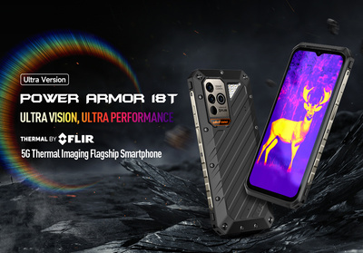 ULEFONE smartphone Power Armor 18T Ultra, 5G, 6.58" 12/512GB, μαύρο