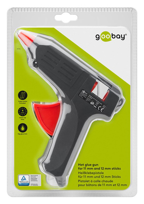 GOOBAY θερμικό πιστόλι σιλικόνης 59176, 20W, 11-12mm, μαύρο