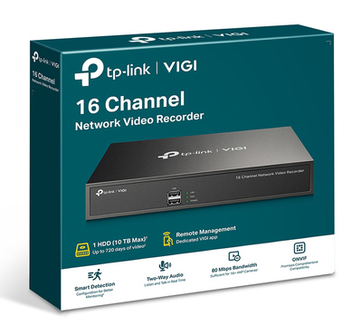 TP-LINK NVR καταγραφικό VIGI NVR1016H, 8MP, 16 κανάλια, Ver. 1.20 TP-LINK NVR καταγραφικό VIGI NVR1016H, 8MP, 16 κανάλια, Ver. 1.20