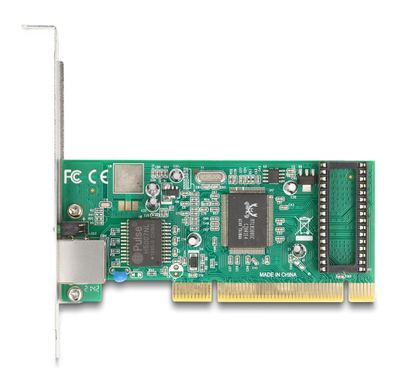 DELOCK κάρτα επέκτασης PCI σε 1x RJ45 Gigabit 88084, 1000Mbps