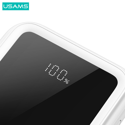 USAMS power bank US-CD194 με καλώδια, 5x έξοδοι, 10000mAh, 10W, μαύρο