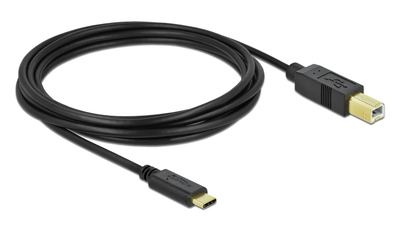 DELOCK καλώδιο USB-C σε USB Type B 83666, 480Mbps, 3m, μαύρο