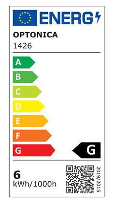 OPTONICA LED λάμπα candle C37 1426, 5,5W, 4500K, E14, 450lm