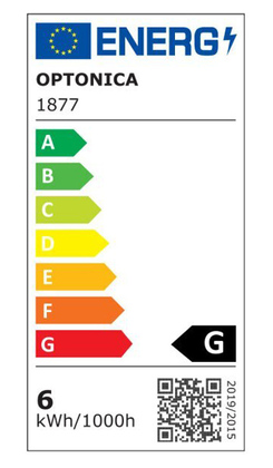 OPTONICA LED λάμπα R63 1877, 6W, 4500K, E27, 480lm