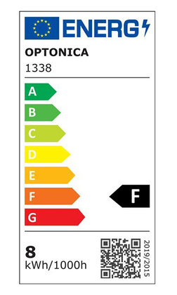 OPTONICA LED λάμπα G45 1338, 8W, 2700K, 710lm, E27