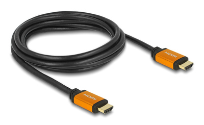 DELOCK καλώδιο HDMI 85729, 8K/60Hz, 48 Gbps, eARC, HDR, 2m, μαύρο