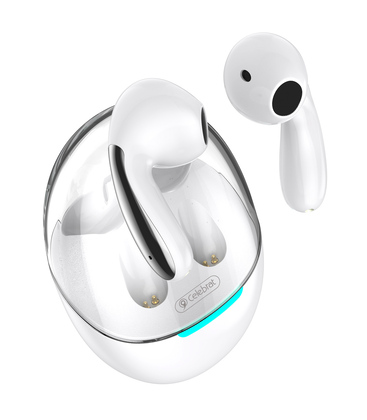 CELEBRAT earphones με θήκη φόρτισης W51, True Wireless, Φ13mm, λευκά