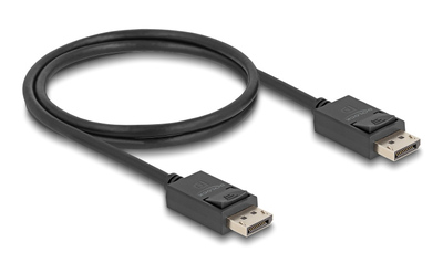 DELOCK καλώδιο DisplayPort 2.1 80492, 8K/60Hz 4K/120Hz 40 Gbps 1m, μαύρο