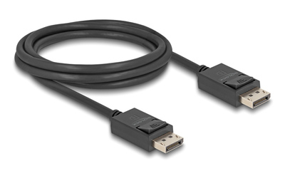 DELOCK καλώδιο DisplayPort 2.1 80493 8K/60Hz 4K/120Hz 40 Gbps, 2m, μαύρο