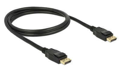 DELOCK καλώδιο DisplayPort 1.2 83805, 4K/60Hz, 21.6 Gbps, 1m, μαύρο