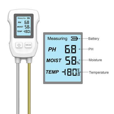 INHOCON 3 σε 1 ψηφιακός μετρητής εδάφους SGS07, PH/υγρασία/θερμοκρασία