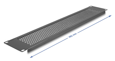 DELOCK κάλυμμα panel 67036 για 19"/2U rack, με αεραγωγούς, μαύρο