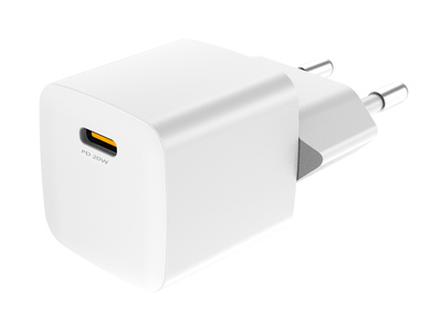 POWERTECH φορτιστής τοίχου PT-1223, USB-C, 20W, λευκός