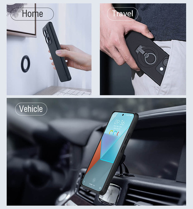 NILLKIN θήκη Super Frosted Shield Magnetic, Xiaomi Note 13 Pro 5G, μαύρη