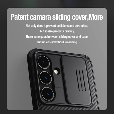 NILLKIN θήκη CamShield Pro για Samsung Galaxy S24, μαύρη NILLKIN θήκη CamShield Pro για Samsung Galaxy S24, μαύρη