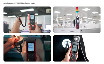 UNI-T ψηφιακό φωτόμετρο UT381A, εύρος μέτρησης έως 400000 Lux, Bluetooth
