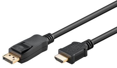 GOOBAY καλώδιο DisplayPort σε HDMI 64837, 4K/30Hz, 3m, μαύρο