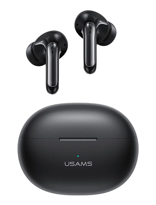 USAMS earphones με θήκη φόρτισης US-XD19, TWS, ENC, Φ13mm, μαύρα