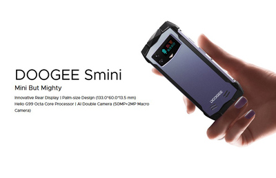 DOOGEE smartphone S Mini, 4.5", 8/256GB, 3000mAh, IP68/IP69K, ασημί