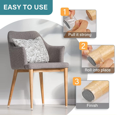 HOME USE προστατευτικές τάπες επίπλων HUH-0225, 32-37mm, διάφανες, 24τμχ HOME USE προστατευτικές τάπες επίπλων HUH-0225, 32-37mm, διάφανες, 24τμχ