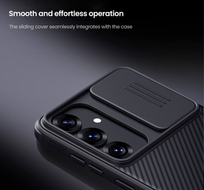 NILLKIN θήκη CamShield Pro για Samsung Galaxy S25 Plus, μαύρη NILLKIN θήκη CamShield Pro για Samsung Galaxy S25 Plus, μαύρη