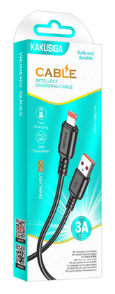 KAKUSIGA καλώδιο Lightning σε USB KSC-982, 15W, 480Mbps, 1m, μαύρο KAKUSIGA καλώδιο Lightning σε USB KSC-982, 15W, 480Mbps, 1m, μαύρο