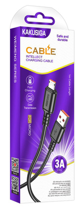 KAKUSIGA καλώδιο micro USB σε USB KSC-982, 15W, 480Mbps, 1m, μαύρο KAKUSIGA καλώδιο micro USB σε USB KSC-982, 15W, 480Mbps, 1m, μαύρο
