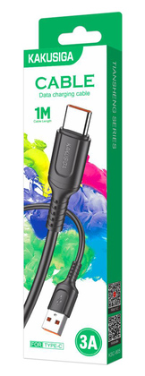 KAKUSIGA καλώδιο USB-C σε USB KSC-805, 15W, 480Mbps, 1m, μαύρο KAKUSIGA καλώδιο USB-C σε USB KSC-805, 15W, 480Mbps, 1m, μαύρο