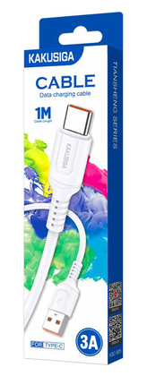 KAKUSIGA καλώδιο USB-C σε USB KSC-805, 15W, 480Mbps, 1m, λευκό KAKUSIGA καλώδιο USB-C σε USB KSC-805, 15W, 480Mbps, 1m, λευκό