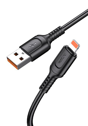 KAKUSIGA καλώδιο Lightning σε USB KSC-805, 12W, 480Mbps, 1m, μαύρο KAKUSIGA καλώδιο Lightning σε USB KSC-805, 12W, 480Mbps, 1m, μαύρο