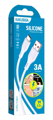 KAKUSIGA καλώδιο USB-C σε USB KSC-953, σιλικόνης, 15W, 480Mbps, 1m, λευκό KAKUSIGA καλώδιο USB-C σε USB KSC-953, σιλικόνης, 15W, 480Mbps, 1m, λευκό
