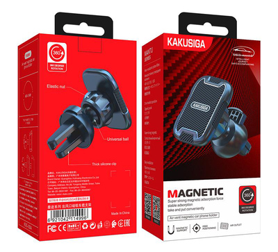 KAKUSIGA βάση smartphone αυτοκινήτου KSC-426A για αεραγωγούς, μαγνητική, μαύρη KAKUSIGA βάση smartphone αυτοκινήτου KSC-426A για αεραγωγούς, μαγνητική, μαύρη