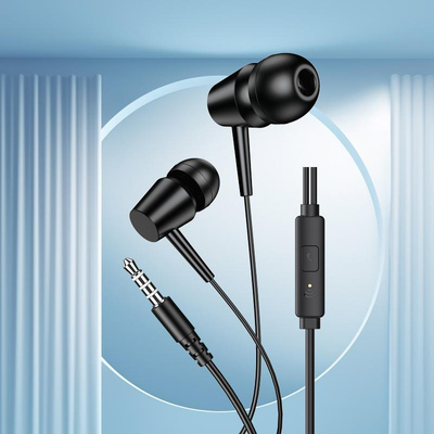 KAKUSIGA earphones με μικρόφωνο KSC-1303, 3.5mm σύνδεση, 10mm, 1.1m, μαύρα KAKUSIGA earphones με μικρόφωνο KSC-1303, 3.5mm σύνδεση, 10mm, 1.1m, μαύρα