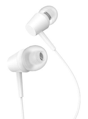 KAKUSIGA earphones με μικρόφωνο KSC-1303, 3.5mm σύνδεση, 10mm, 1.1m, λευκά KAKUSIGA earphones με μικρόφωνο KSC-1303, 3.5mm σύνδεση, 10mm, 1.1m, λευκά
