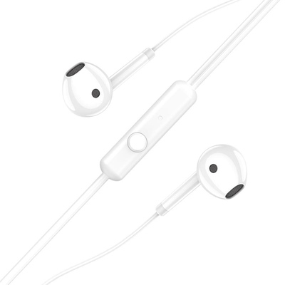 KAKUSIGA earphones με μικρόφωνο KSC-1301, 3.5mm σύνδεση, 14mm, 1.1m, λευκά KAKUSIGA earphones με μικρόφωνο KSC-1301, 3.5mm σύνδεση, 14mm, 1.1m, λευκά