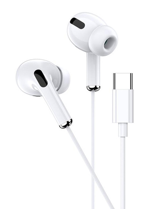 KAKUSIGA earphones με μικρόφωνο KSC-727, USB-C σύνδεση, 14.2mm, 1.2m, λευκά KAKUSIGA earphones με μικρόφωνο KSC-727, USB-C σύνδεση, 14.2mm, 1.2m, λευκά