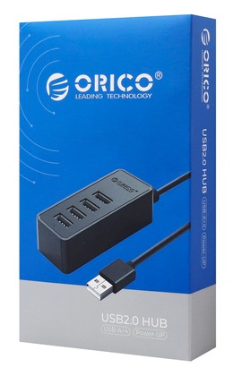 ORICO USB hub W5P-U2, 4x θυρών, USB 2.0, 480Mbps, USB σύνδεση, 1m καλώδιο, μαύρο ORICO USB hub W5P-U2, 4x θυρών, USB 2.0, 480Mbps, USB σύνδεση, 1m καλώδιο, μαύρο