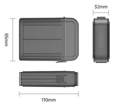 ORICO θήκη προστασίας για 2x 2.5 HDD PPH25, γκρι/διάφανη ORICO θήκη προστασίας για 2x 2.5 HDD PPH25, γκρι/διάφανη