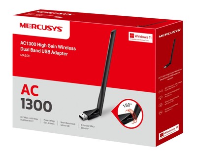 MERCUSYS ασύρματος USB αντάπτορας δικτύου MA30H, AC1300, Dual Band, V.2.0