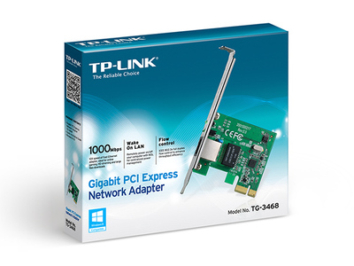 TP-LINK PCI Express Network Adapter TG-3468, low profile, Ver. 4.0