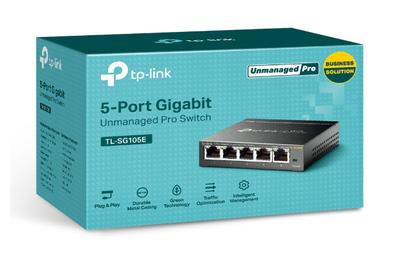 TP-LINK Easy Smart Switch TL-SG105E, 5-Port Gigabit, Ver. 5.0 TP-LINK Easy Smart Switch TL-SG105E, 5-Port Gigabit, Ver. 5.0