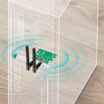 TP-LINK Ασύρματο N PCI Adapter TL-WN881ND, 300Mbps, WPA/WPA2, Ver. 1.0 TP-LINK Ασύρματο N PCI Adapter TL-WN881ND, 300Mbps, WPA/WPA2, Ver. 1.0