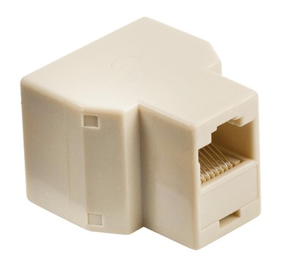 POWERTECH Αντάπτορας RJ45 (F) σε 2x RJ45 (F) CAB-N128, λευκό