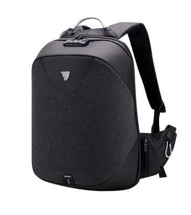 ARCTIC HUNTER τσάντα πλάτης B00208-BK με θήκη laptop 15.6", μαύρη